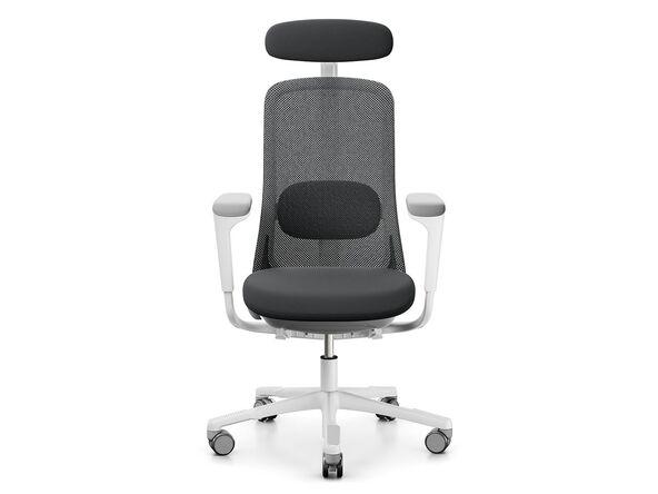 Fauteuil ergonomique Sofi - appui-tête et structure aluminium - mécanisme synchrone, accoudoirs et soutien lombaire réglables_0
