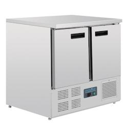Table Réfrigérée Positive Compacte Inox 2 Portes GN 1/1 - 240L Froid Ventilé - Polar Série G - U636_0