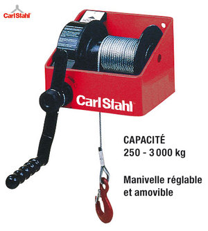 Treuil industriel à vis sans fin robuste Carl Stahl 760a - Capacité 250 à 3 000 kg_0