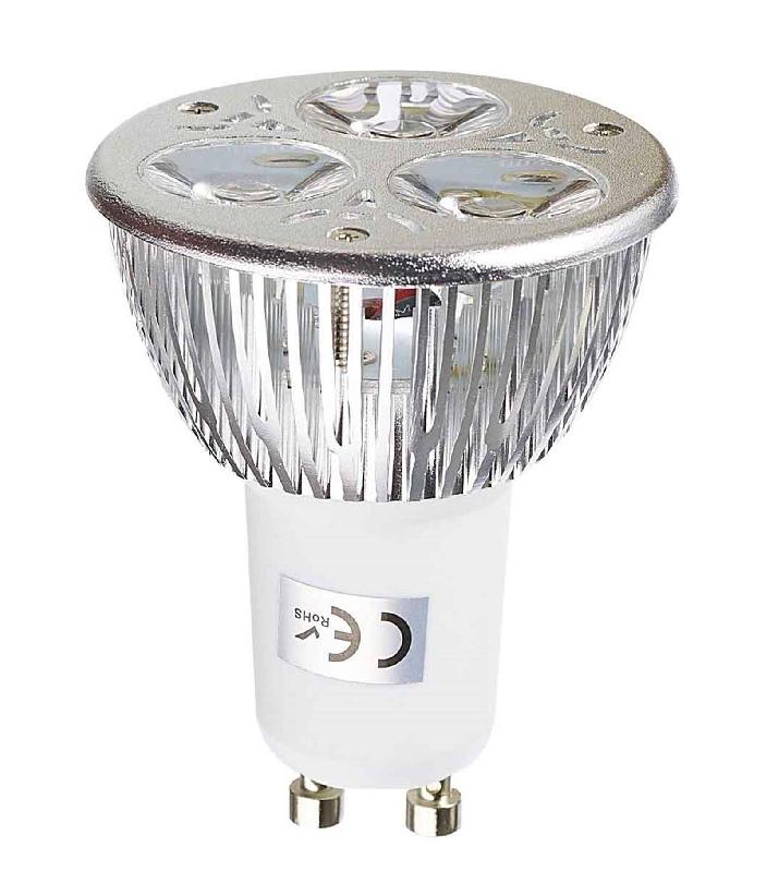 AMPOULE LED GU10 TRILED 3X1W 3W 240280LM BLANC NEUTRE 60° EPISTAR