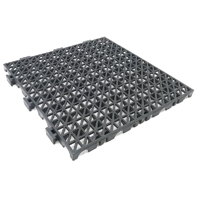 ANTIHUMEDADES Lot de 100 dalles renforcées 33x33x2cm (gris foncé) Revêtement de sol résistant à l'humidité pour pièces humides : garages, buand_0