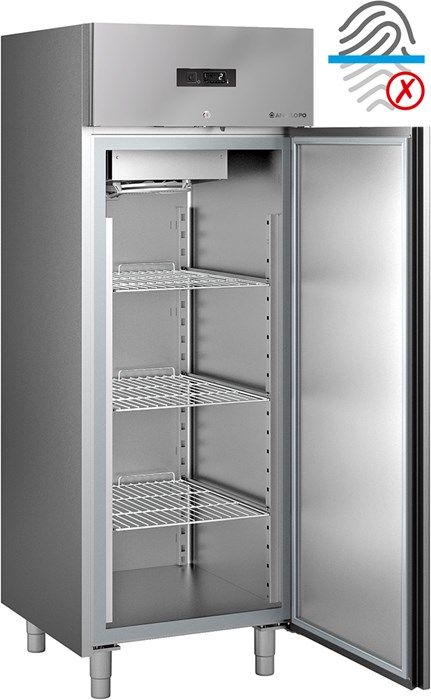 Armoire frigorifique 0°c /  10°c gn 2/1 acier antiempreinte - angelopo_0