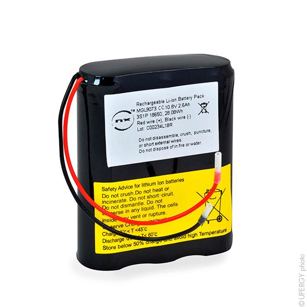 Batterie Li-Ion NX 3S1P + PCM (28Wh) - 10.8V 2.6Ah AWG24 - Protection intégrée_0