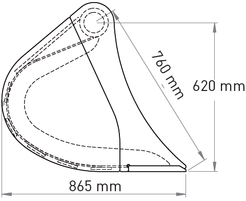 Godets de curage pour pelle de 15 à 18 tonnes largeur 2000mm - ase_0