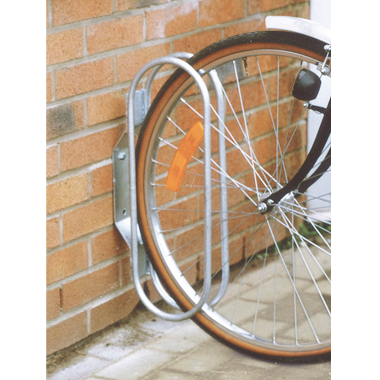 Griffe murale fixe pour cycle - Réf 8204702 - Finition galvanisée - Écartement 50 mm entre arceaux_0