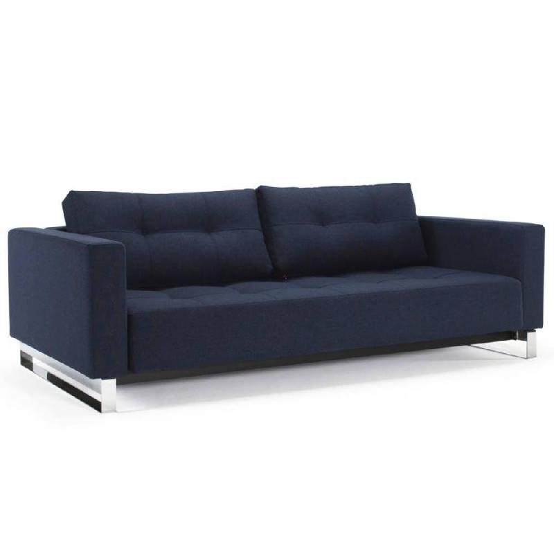 INNOVATION LIVING  CANAPÉ DESIGN CASSIUS DELUXE EXCESS MIXED DANCE BLUE CONVERTIBLE LIT 155*200 CM_0