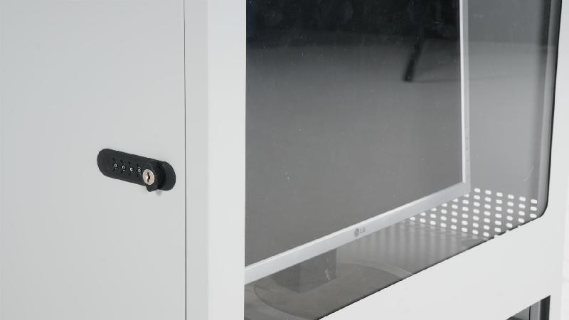 Jeu de clés pour armoire à ordinateur - modèle compact - verrouillage par code ou clé - référence E8172 - marque Rolléco_0