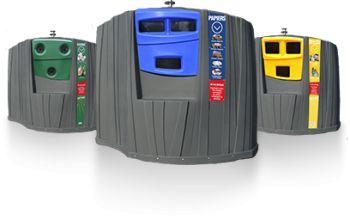Linéance - borne d'apport volontaire - quadria - grande capacité de stockage_0