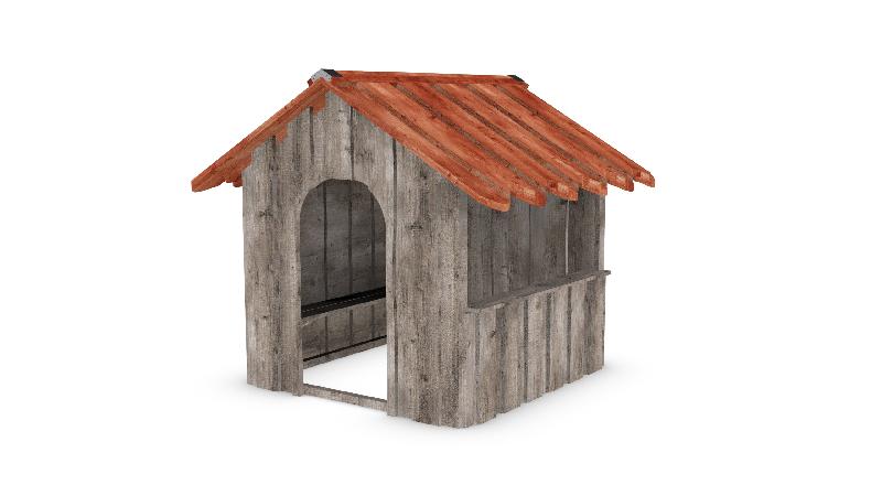 Maisonnette Asterix réf-8066268 - Hags - Cabane de jeu robuste avec dimensions et zone de sécurité_0