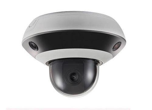 Dôme de surveillance Panovu Mini - 3 x 2MP + PTZ 2MP 2,8-12mm 4x - IR 20m - Digital WDR - PoE+ - Référence DS-2PT3326IZ-DE3_0