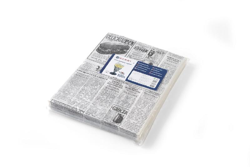 Papier sulfurisé imprimé journal 250x200 mm - HENDI FOOD SERVICE ÉQUIPEMENT - 678121_0