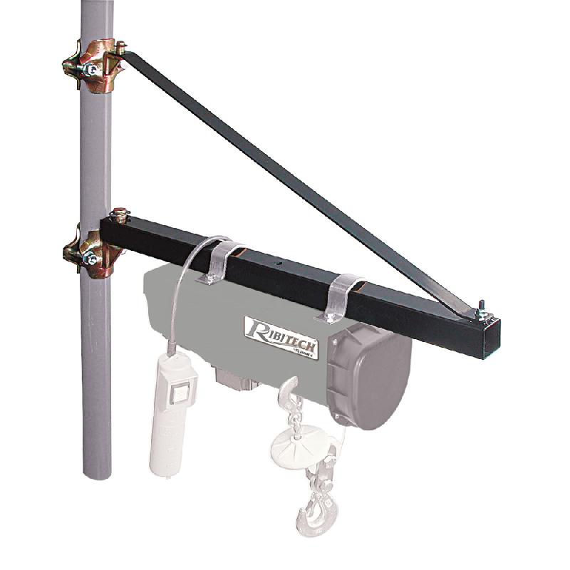 Potence pivotante en acier laqué - 300/600 kg - longueur 1,10 m - Compatible avec palans électriques Ribimex sauf PE495-990C_0