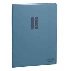 Quo Vadis - Carnet de notes - Paco - Bleu - Pages Lignées - 15x21 cm - Papier Clairefontaine blanc - Fabrication française - bleu 2371274Q_0