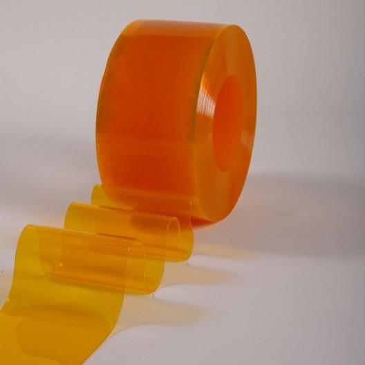 Rouleau de lanières PVC anti-moustiques jaune - 50m x 200mm x 2mm - Avec principe actif à base de citronnelle_0