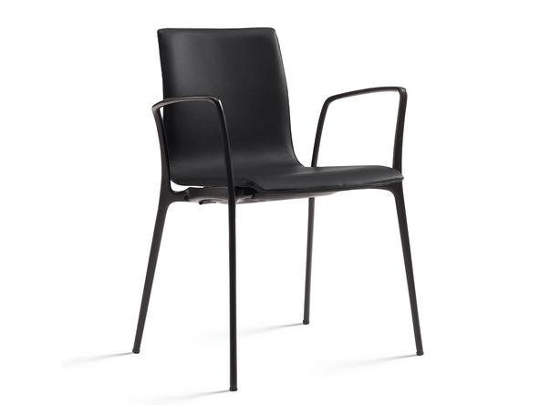 Chaise de réunion Gorka en cuir_0