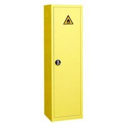 Armoire de sécurité pour produits inflammables - capacité 130 L - 1 porte - acier simple paroi - couleur jaune_0