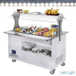 Buffet - salad bar réfrigéré  4x gn1/1-150 (bois blanc)     bsb/4c-a1_0