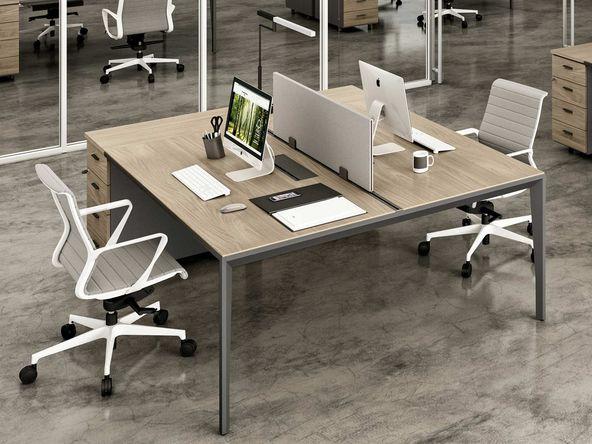 Bureau bench 2 personnes avec caissons_0