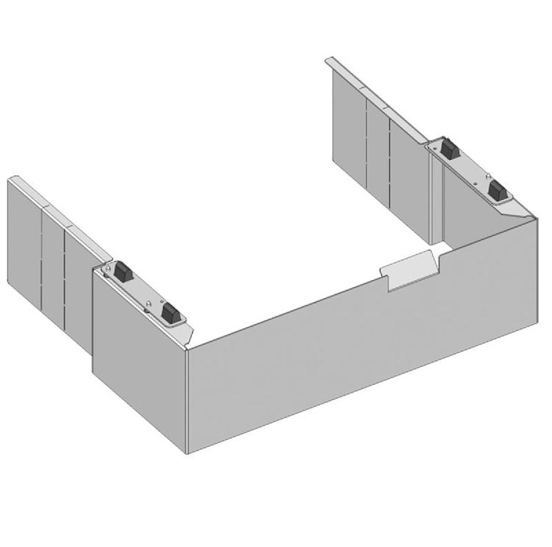 Cache tuyauterie pour chaudière Zena MS 24 et MS 24 MI - gamme HX25 - colis HX25 - 100016407 - 1,9 kg_0