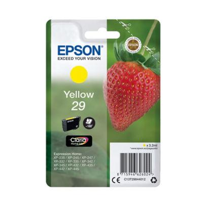 Cartouche d'encre Epson 29 J Fraise jaune pour imprimantes jet d'encre_0