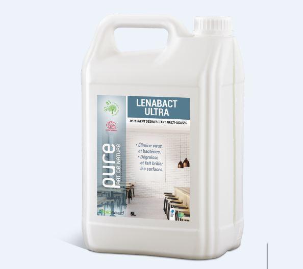 Lenabact ultra desinfectant degraissant multi-usage concentre  non parfume  5l - h401_0