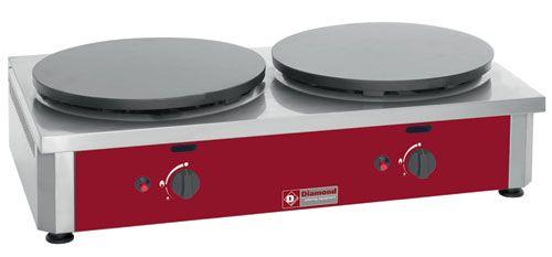 DIAMOND - Crêpière double haut rendement à gaz 860x500xh240 - 5500 kcal/h_0