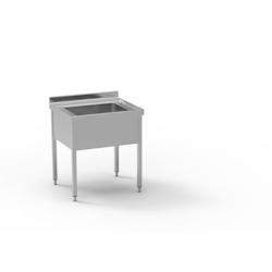 ERATOS Plonge Gamme 700 Aisi-304 18/10 800X700X850 - 1 Cuve 600X500X300 FGB-87/10 - Acier inoxydable 18/10 FGB-87/10_0
