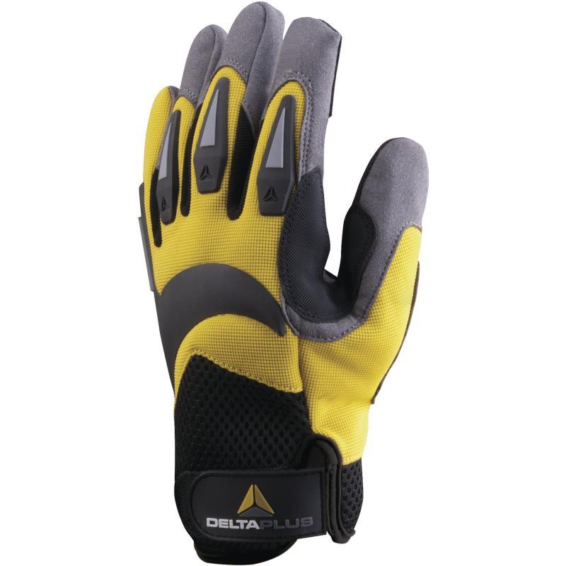 Gants de manutention - Paume polyamide - Dos polyester/élasthanne - Renforts PVC - Réf. VV902_0