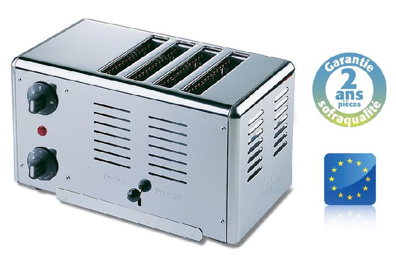 Grille-pains vertical TG4 - 4 rubans - 230 V - 2300 W - Tout inox robuste_0