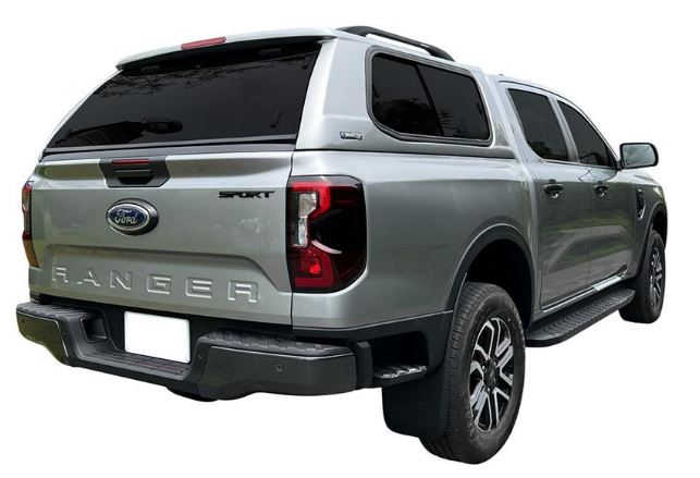 Hardtop Sline V2 Ford ranger double cab avec vitres coulissantes peint couleur carroserie_0