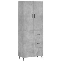 Helloshop26 - Buffet bahut commode armoire meuble de rangement organisateur cuisine salle de séjour salon haut 69,5 x 34 x 180 cm 02_0034585 - 300021_0