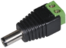 Lot de 30 connecteurs DC mâle avec bornier 2 fils pour caméras 12Vcc - Référence ADP-DCM/30_0