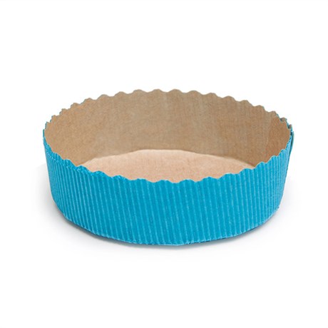 MOULE DE CUISSON PÂTISSERIE D.10X3 CM TURQUOISE PAPIER (VENDU PAR 450)