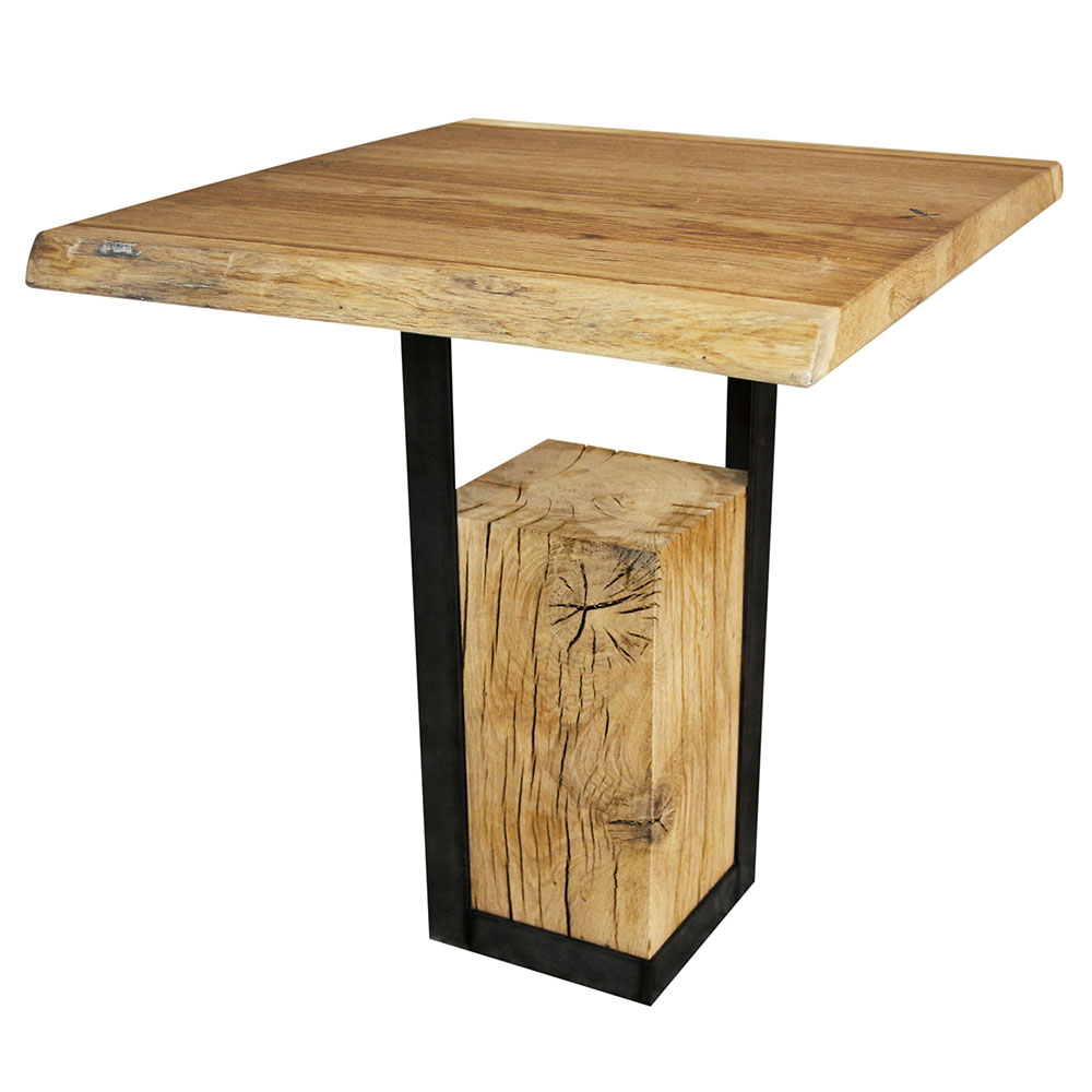 Table de restaurant - piétement STÈLE - plateau de 60x60 à 80x80 cm_0