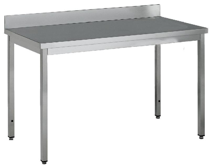 Table adossée inox TTA708E - profondeur 700 mm - AISI 304 - longueur 800 à 2000 mm_0