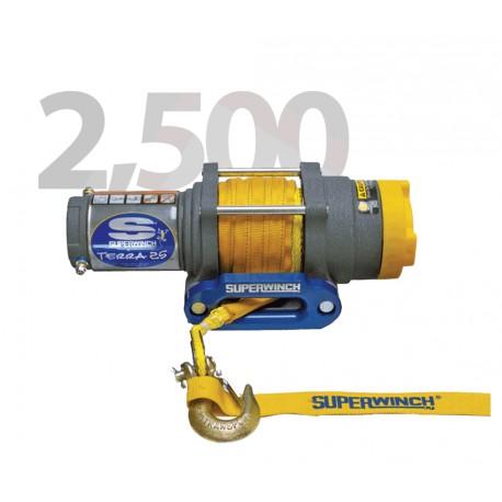 Treuil electrique superwinch terra 25sr 12v 1134 kg avec corde synthétique_0