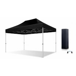 Xptent Tente Pliante 2X3 Structure Aluminium 45mm Toit 380g/m² Noir qualité Pro - noir aluminium TP4030023NO_0