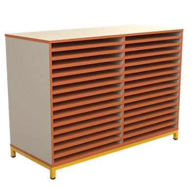 Meuble à dessin 30 cases - 2 colonnes pour rangement papiers et sèche dessins_0