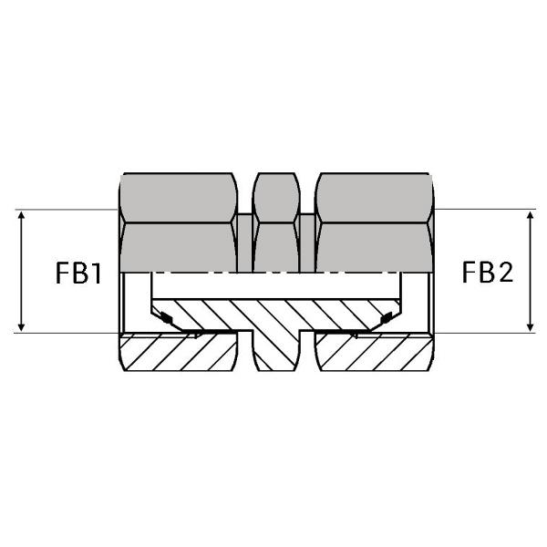 Adaptateur droit femelle tournant BSP - UFBSP 1/8 / 1/8 - BUF0000202_0