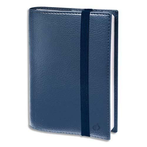 AGENDA QUO VADIS TIME AND LIFE - AVEC REPERTOIRE - FERMETURE ELASTIQUE - 10 X 15 CM - BLEU -