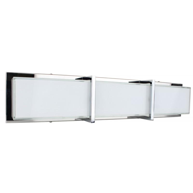 Applique murale moderne LED Zoey 64cm blanc - Paris Prix - Métal et verre, 2400lm, ampoule fournie_0