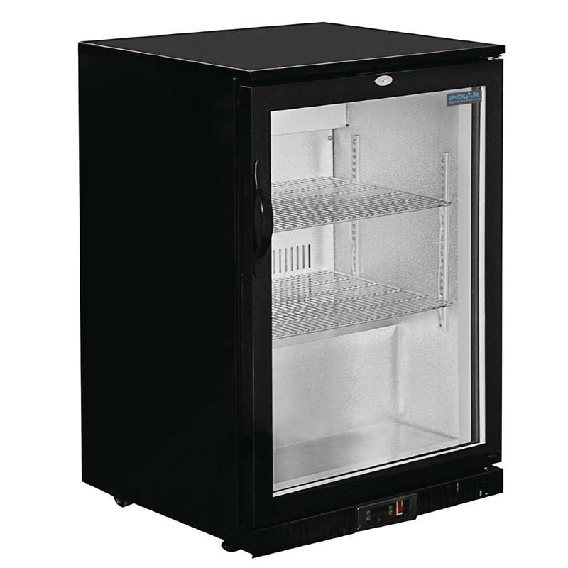 Arrière-bar une porte pivotante Série G noir 138L GL001 Polar_0