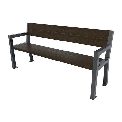 BANC ELÉGANCE AVEC ACCOUDOIRS ESPACE URBAIN