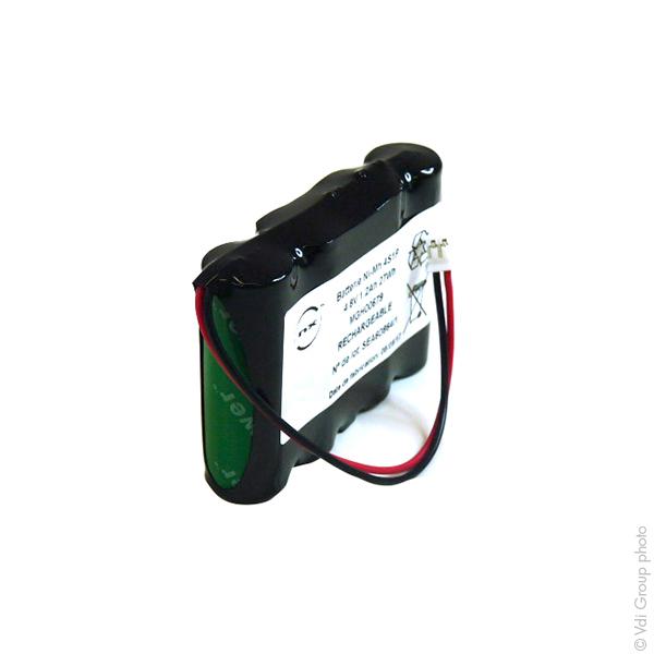 Batterie industrielle Nimh 4x 4/AA 4S1P ST1 F100 4.8V 1.2Ah JST - Marque NX_0