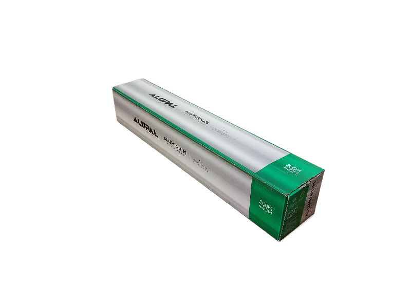 Bobines de papier aluminium alimentaire 440 mm x 200 mètres - boîte cutter - FALUE-AL02/CUT - 100% recyclable_0