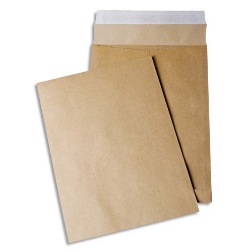POCHETTE GPV KRAFT 120G E4 280X400MM SOUFFLET 30MM PAQUET 50 UNITÉS