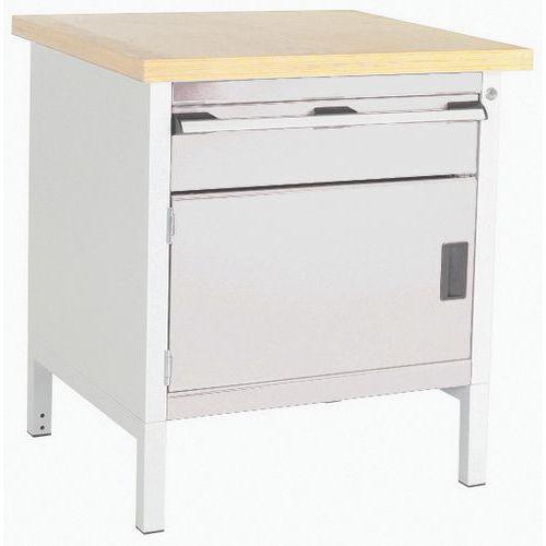 BOTT 1 ETABLI EN HÊTRE CUBIO - 1 PORTE - 1 TIROIR - L750MM - BOTT