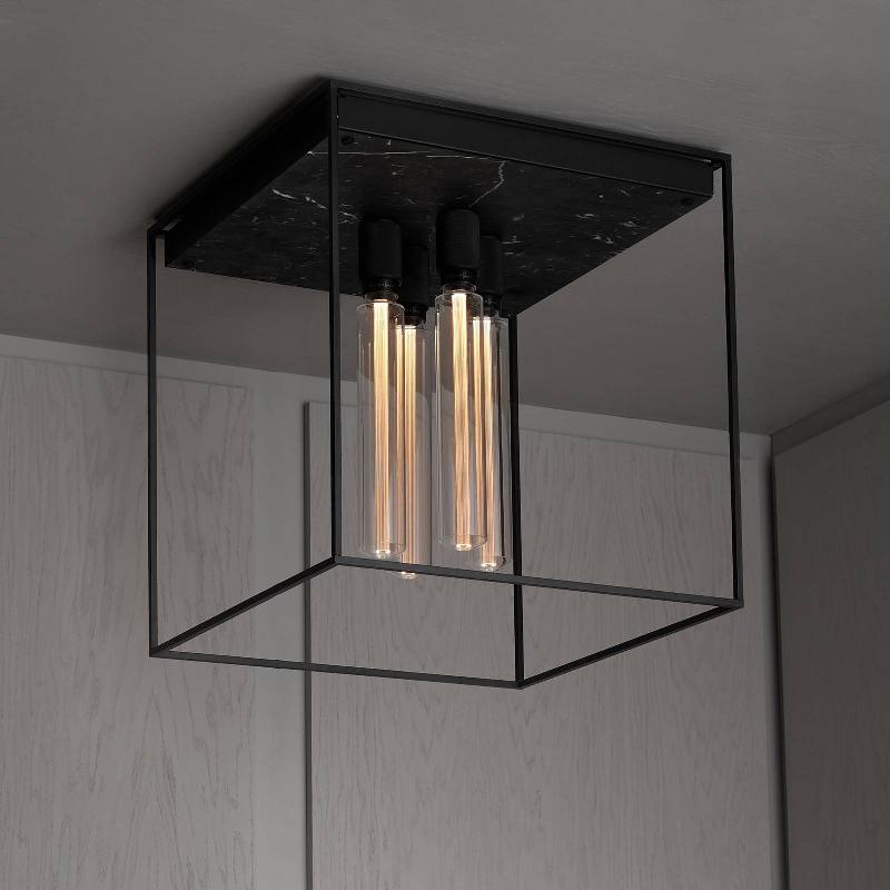 BUSTER + PUNCH PLAFONNIER CAGED CEILING 4.0 MARBRE NOIR