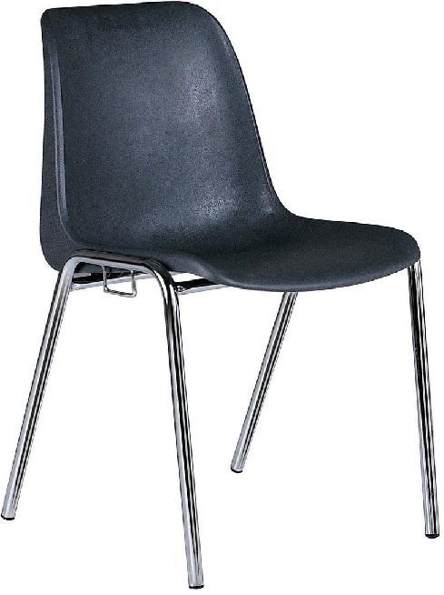 Chaise coque assemblable et empilable Naples - Pieds Ø 22 mm - Polypropylène teinté, antistatique et anti-UV_0