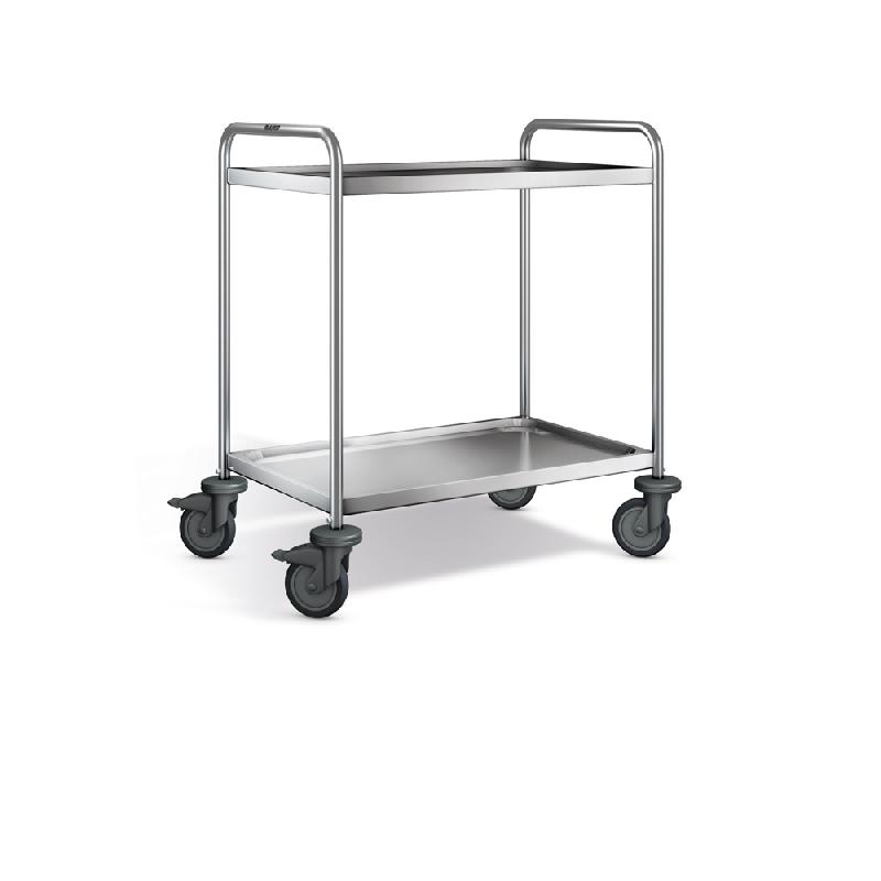 CHARIOT DE SERVICE BLANCO SW 10 X 6-2, ROULETTES EN PLASTIQUE